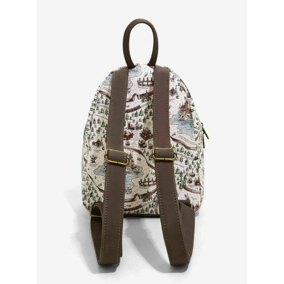 New Loungefly Harry Potter School Grounds Backpack - Picture 3 of 5